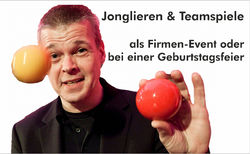 Learn to juggle & team games - as a company event or birthday party